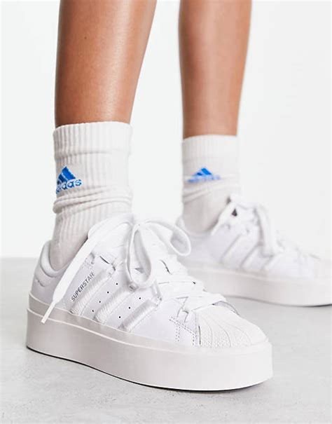 adidas superstar bonega- sneaker in reinem triple-weiß mit plateausohle|Buy Wmns Superstar Bonega 'Triple White' .